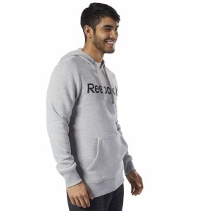 Reebok Graphic Series Training Kapuzenpullover Herren - Grau - DE 167-FDI